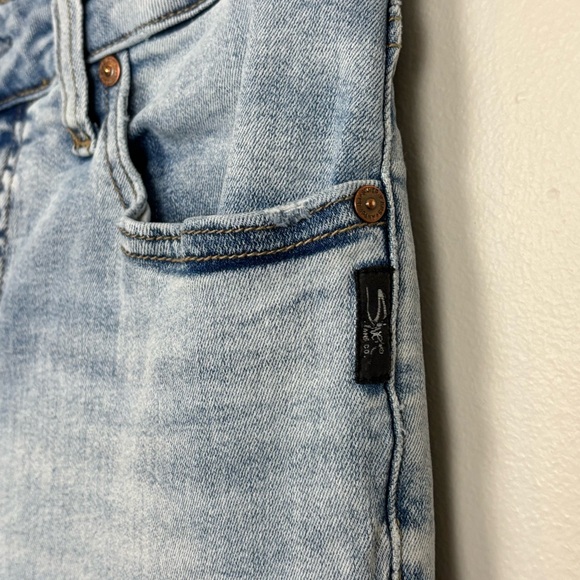 Silver Jeans Womens 28 Blue Most Wanted Ankle Straight Mid Rise Stretch Denim - Picture 3 of 11